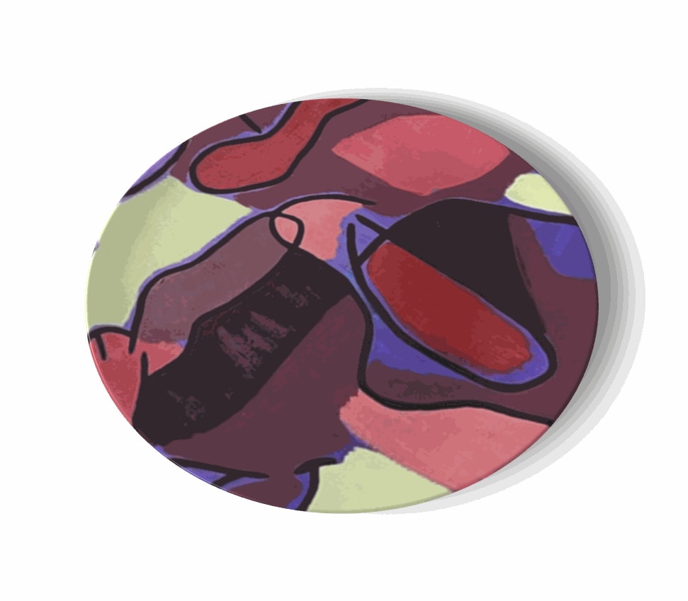 by Ohne Titel, Emprunter le labyrinthe d’une vie [MP China Plates], 2023