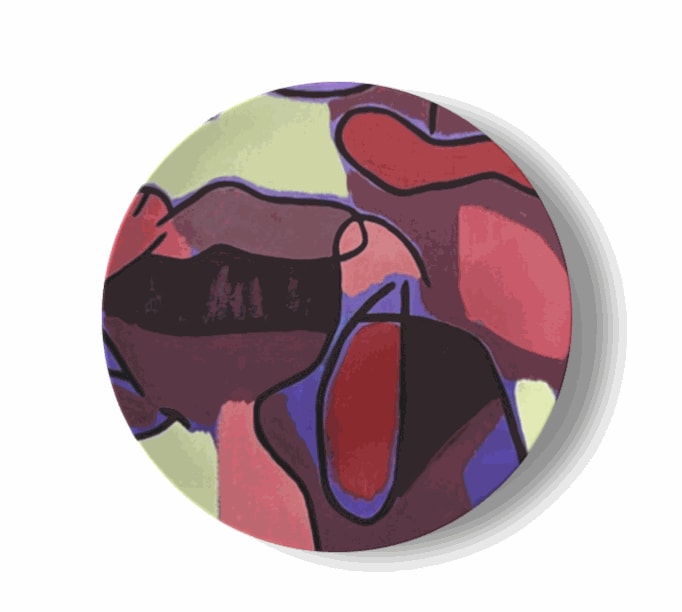 by Ohne Titel, Emprunter le labyrinthe d’une vie [MP China Plates], 2023