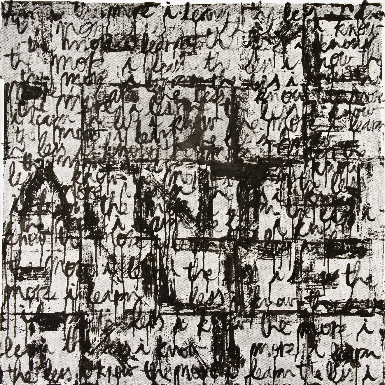 by Ohne Titel, The more I learn, the less I know, 2018