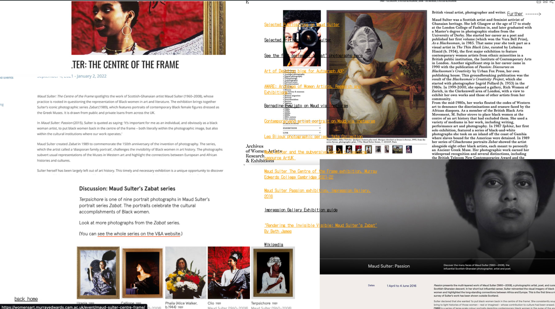 An Act of Digital Devotion: Maud Sulter, 2024