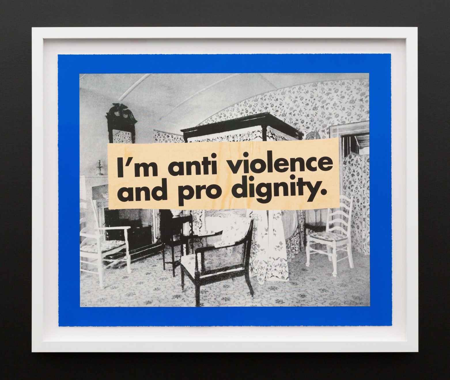 Brook Andrew, I'm anti violence and pro dignity, 2021