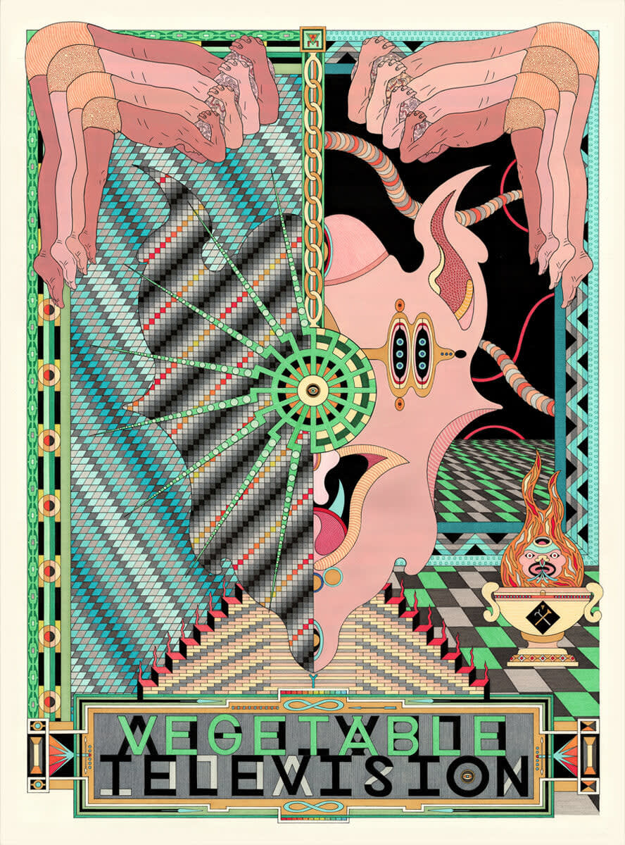 Jess Johnson, Vegetable Television, 2016