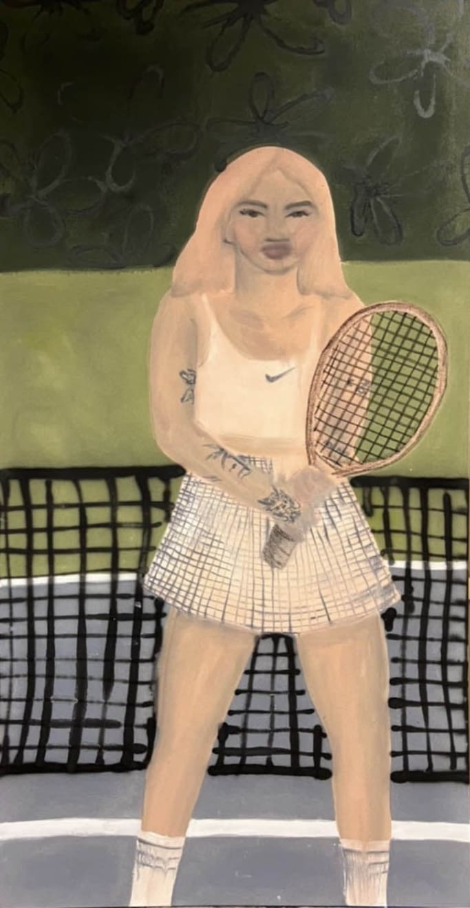Laura Limbourg, Blonde Tennis Player, 2022