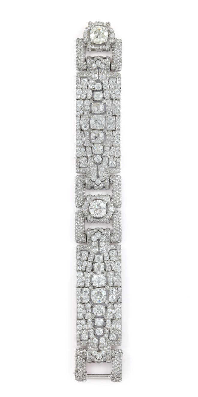 CARTIER, An Art Déco diamond bracelet 