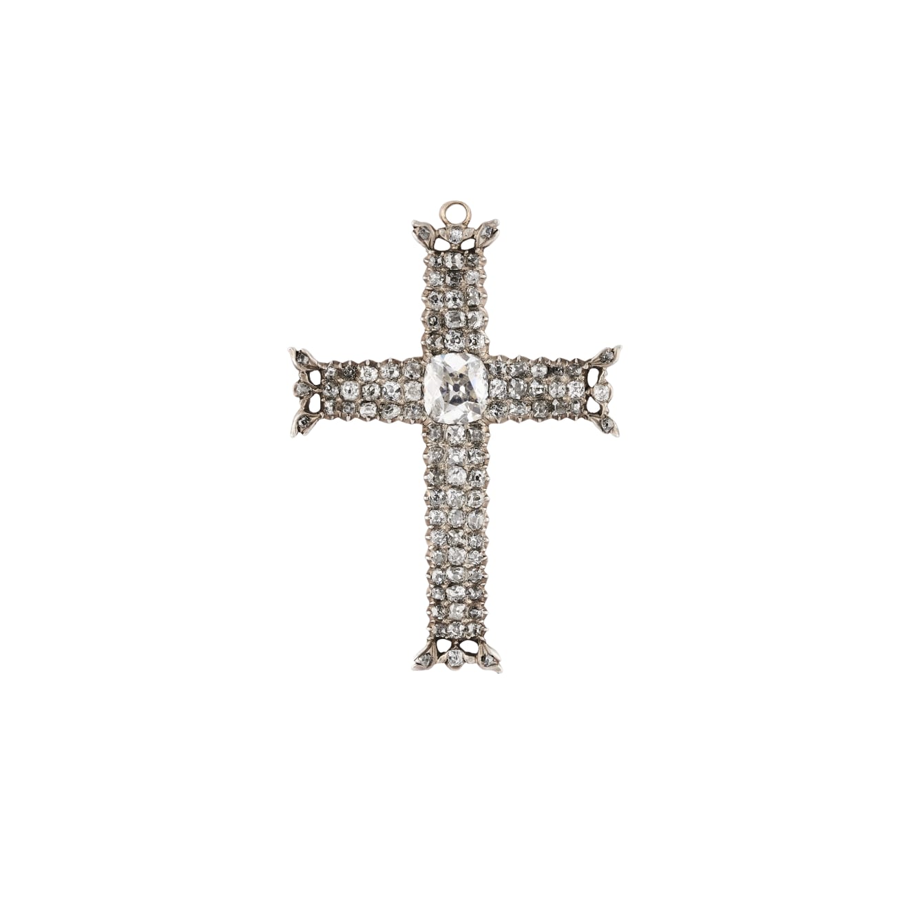 18th Century diamond cross pendant 1760 Symbolic Chase