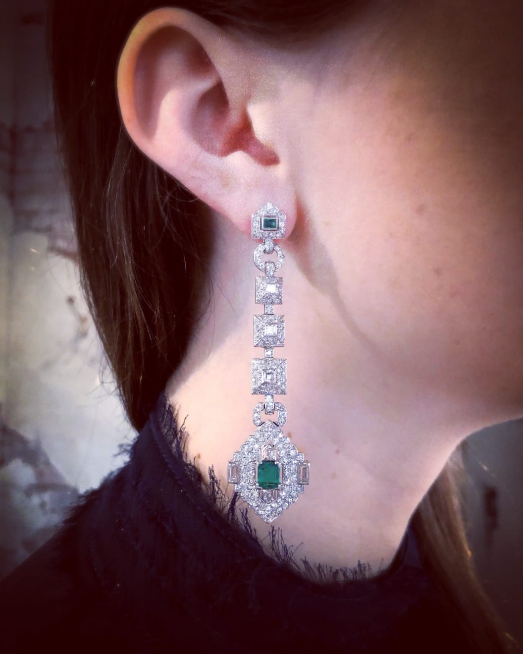 Cartier art shop deco earrings