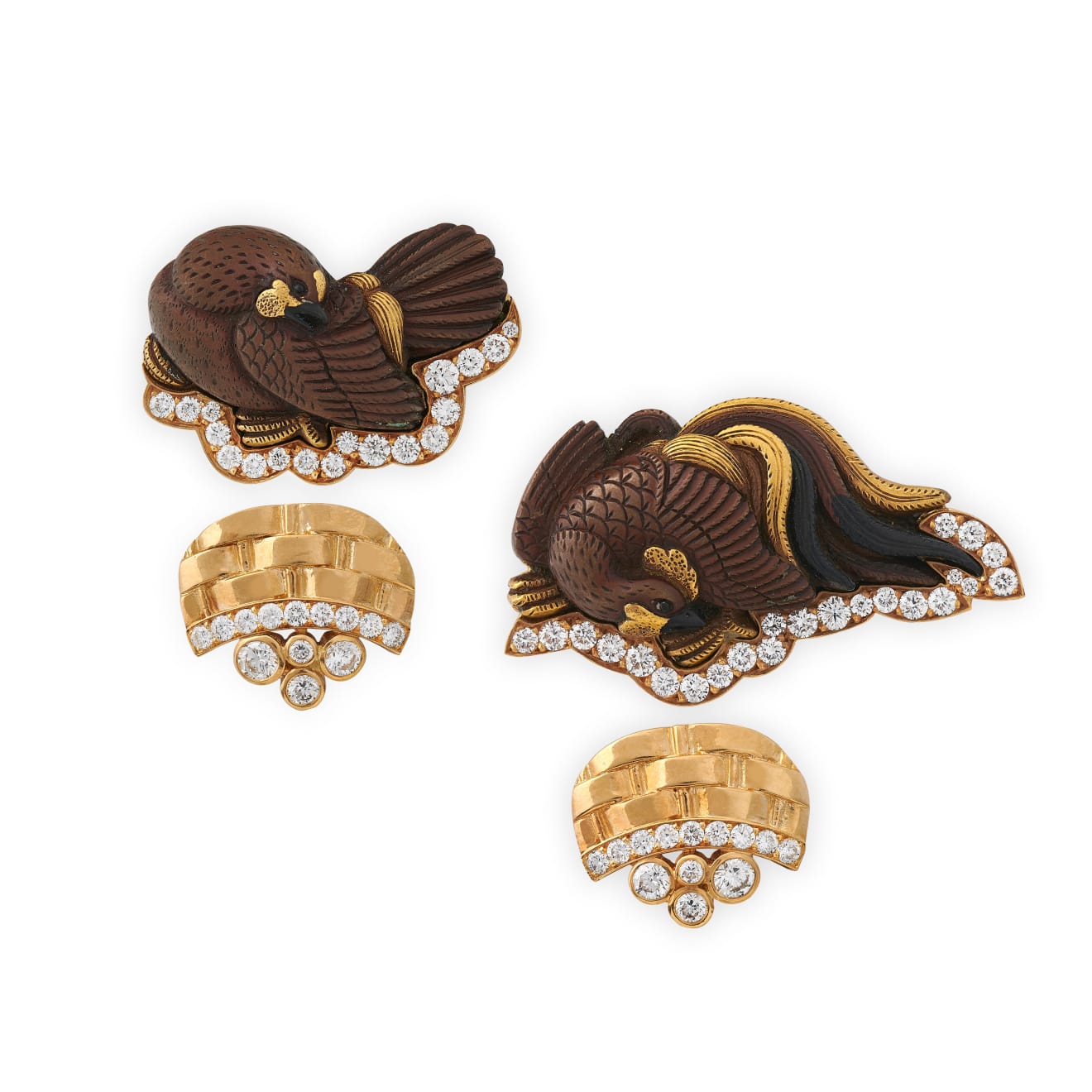 Diamond best sale cufflinks cartier