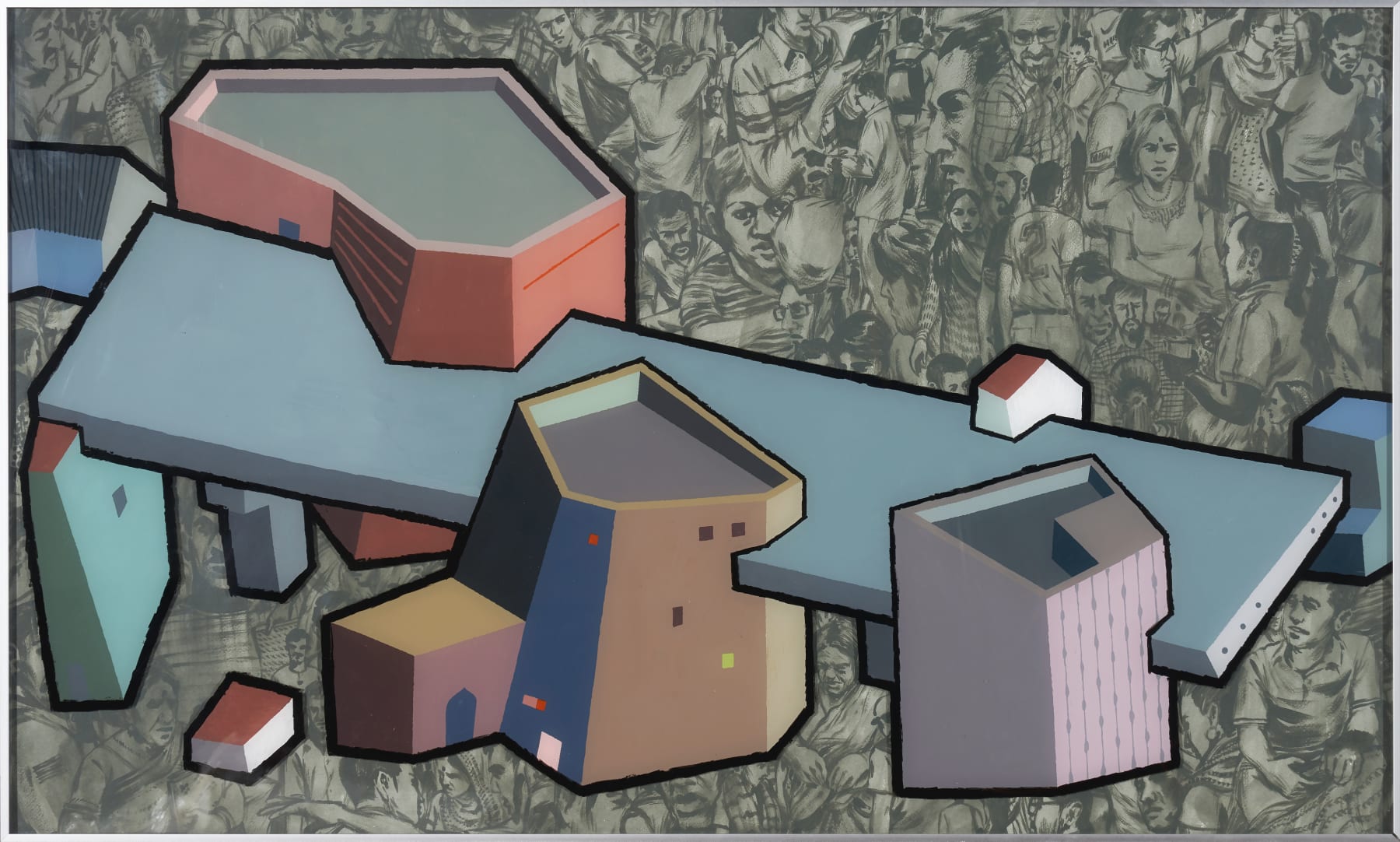 Sameer Kulavoor, Dense City: Elevated Corridor, 2022