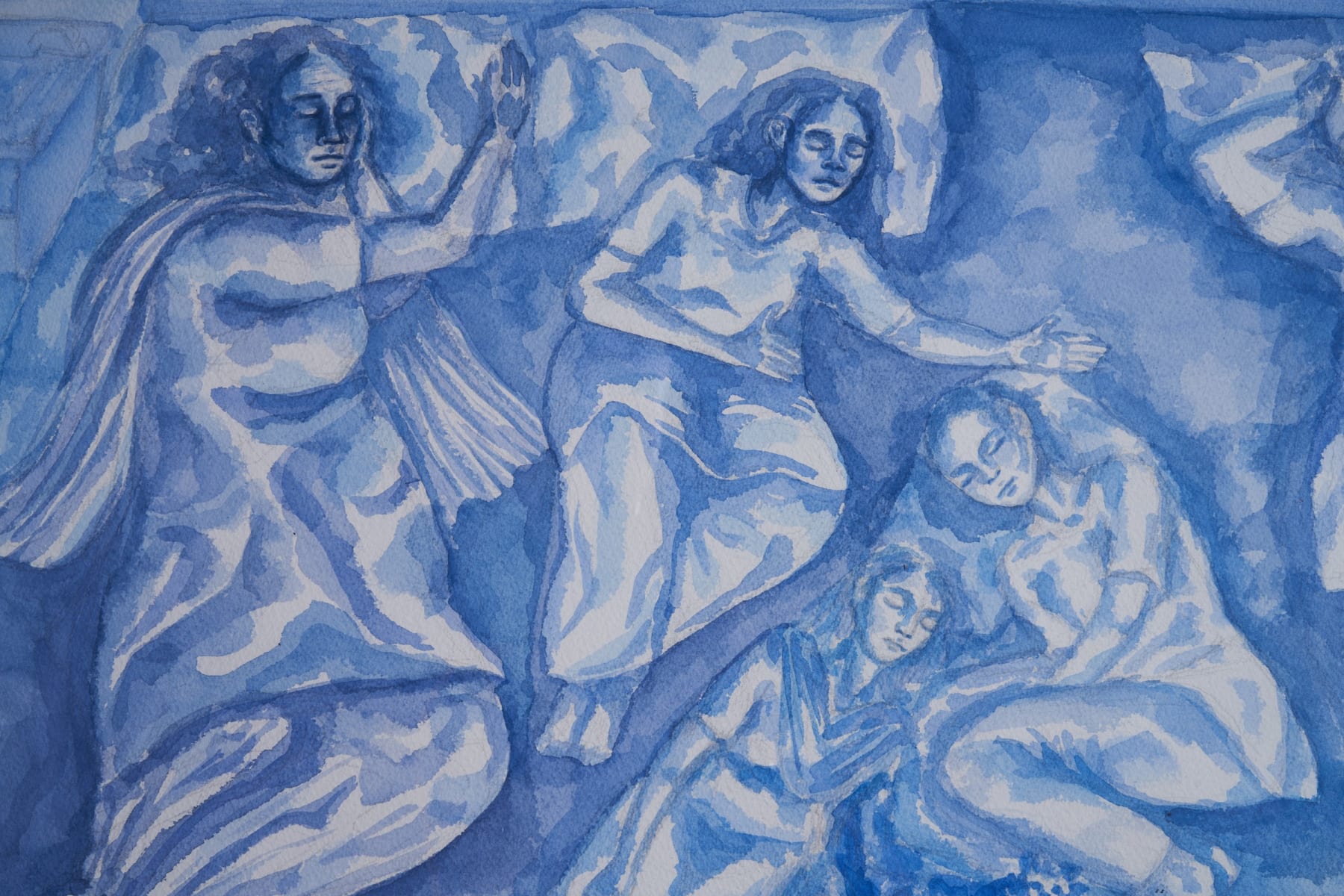 Rah Naqvi, a bed not big enough, 2022