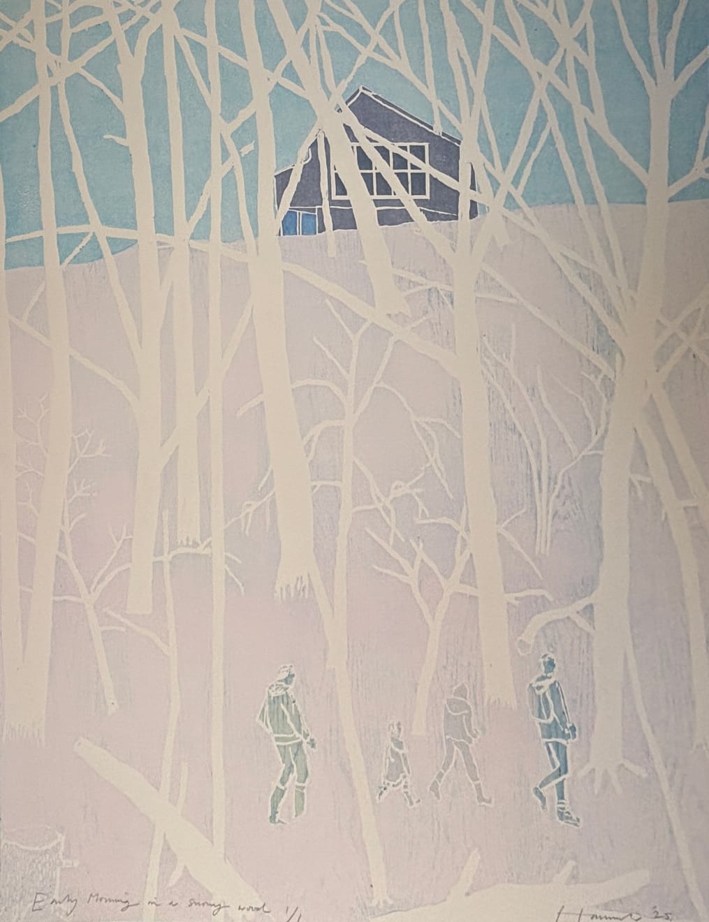Tom Hammick, Early Morning in a Snowy Wood, 2025