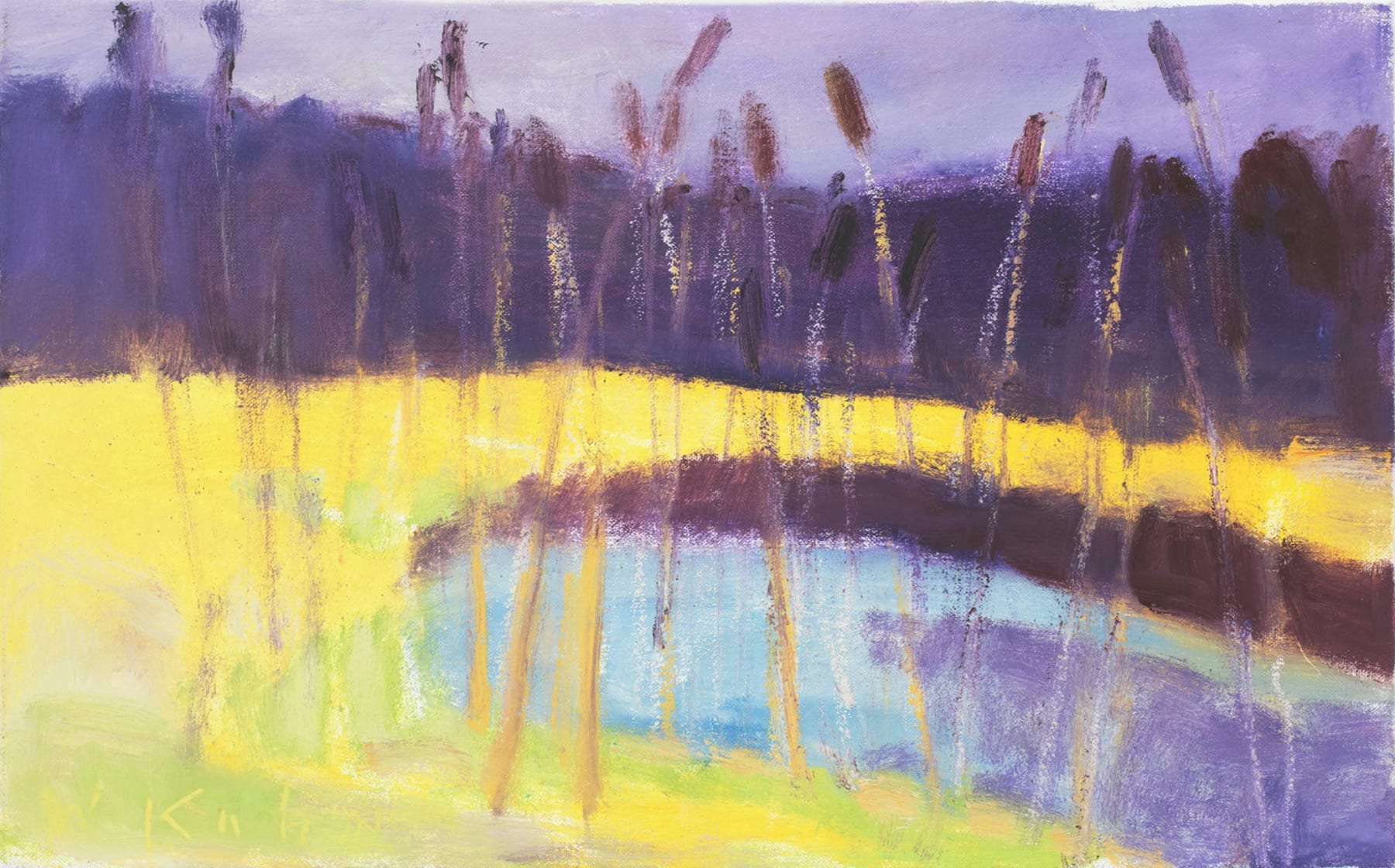 Wolf Kahn, Cattails II, 2003
