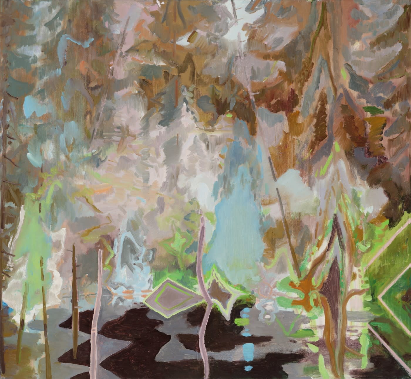 Eric Aho, Pond Edge, Wild Spring no. 2, 2021