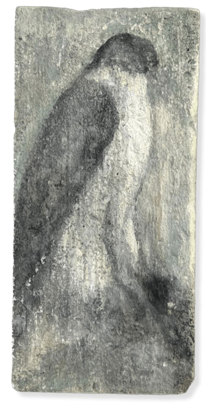 Jane Rosen, White Scarf Tablet, 2017