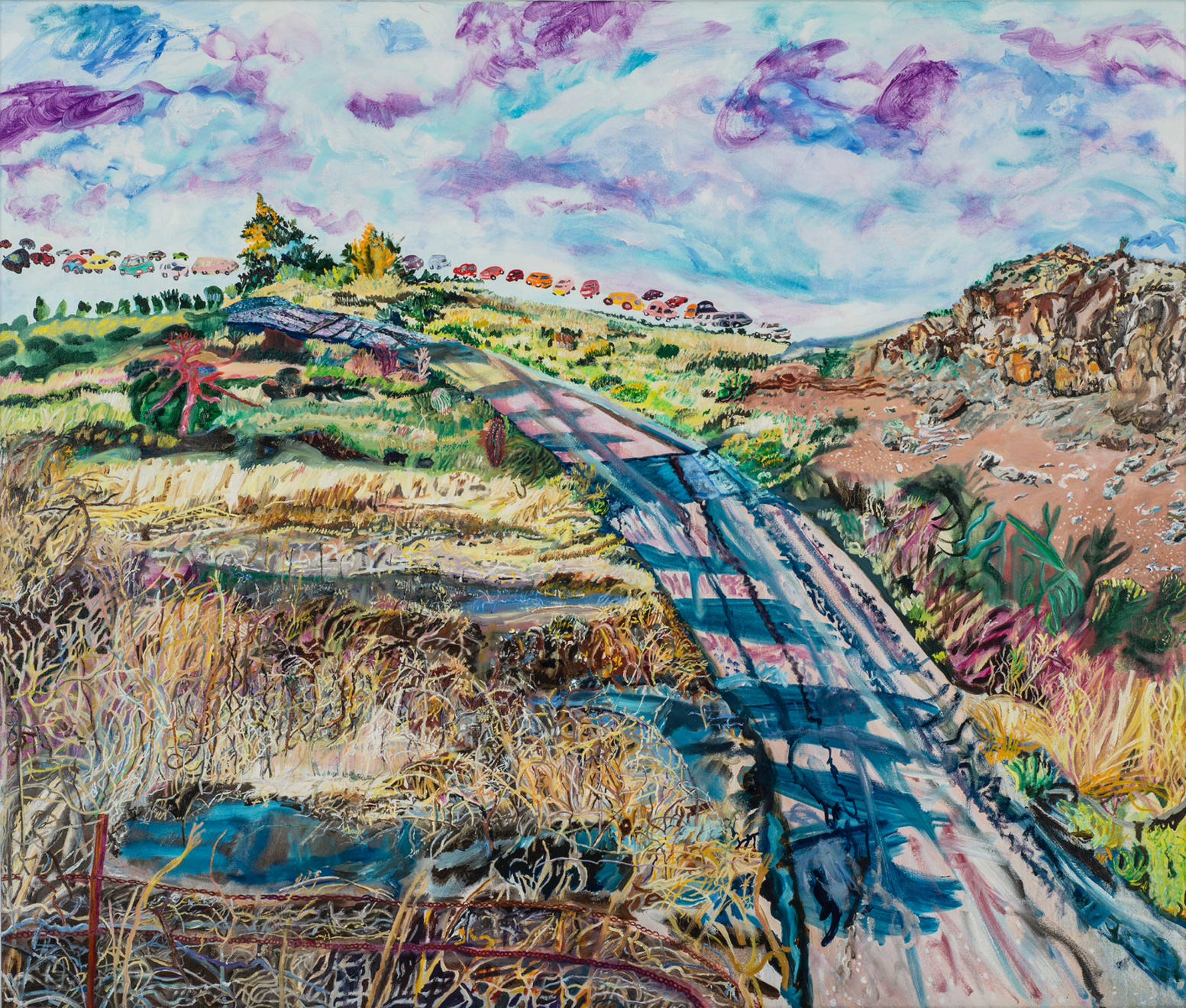 Olive Ayhens, Outskirts of Roswell, 2014