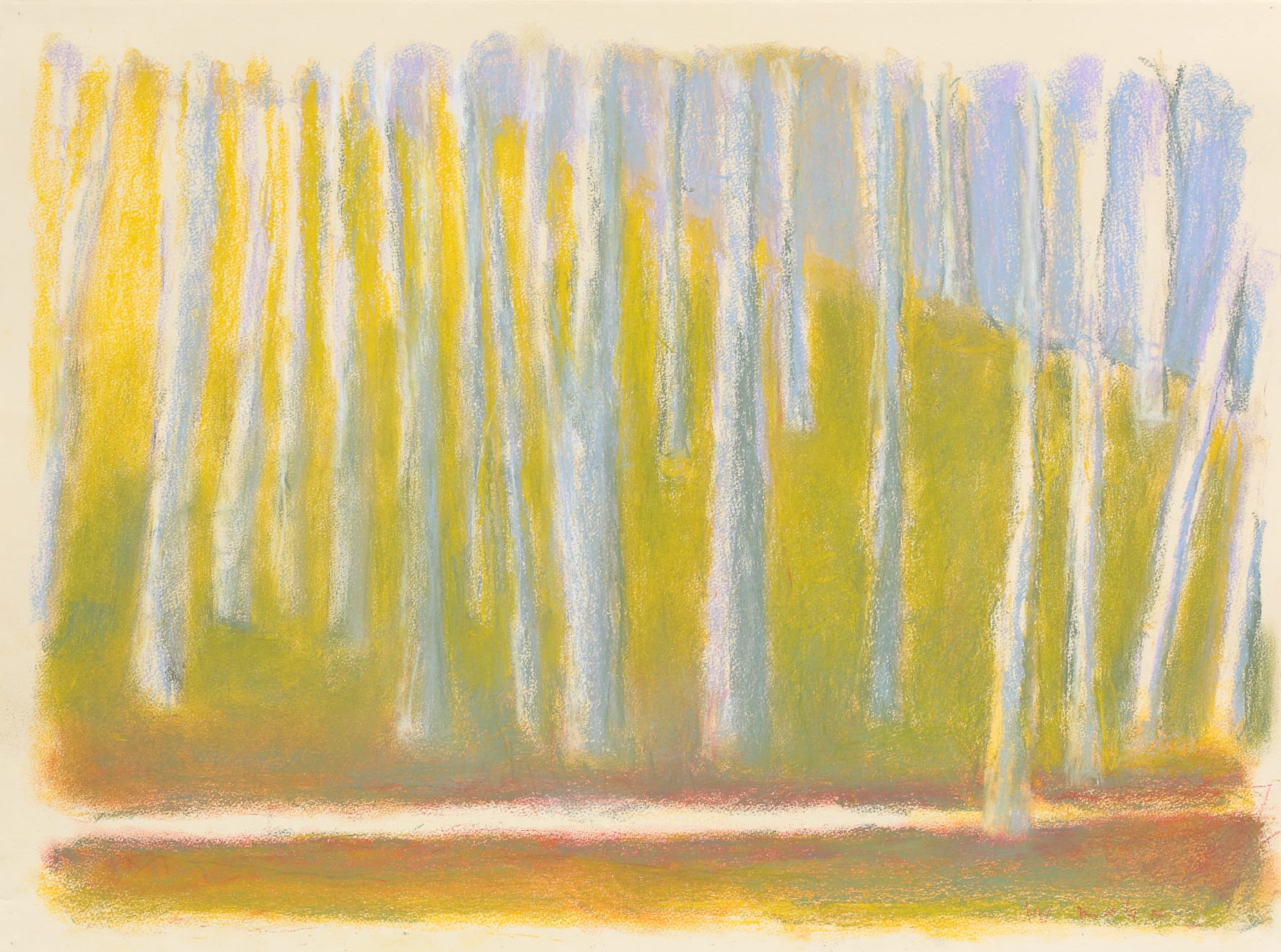 Wolf Kahn, Across Halliday Brook Road (Large Version), 2014