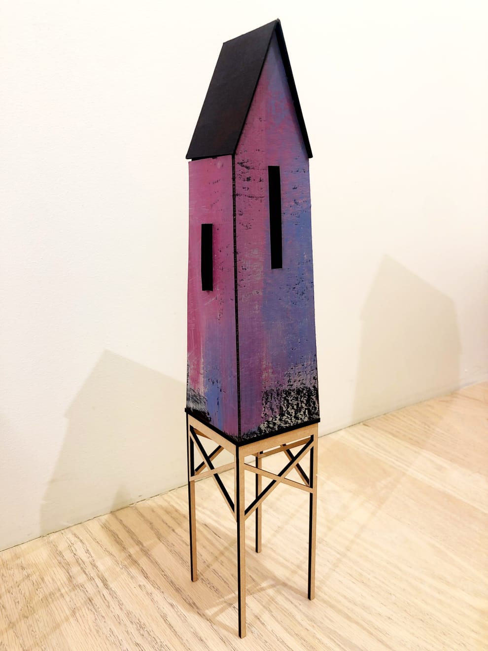 Stephanie Inman, Little Houses: Houses on Stilts I & II, 2020