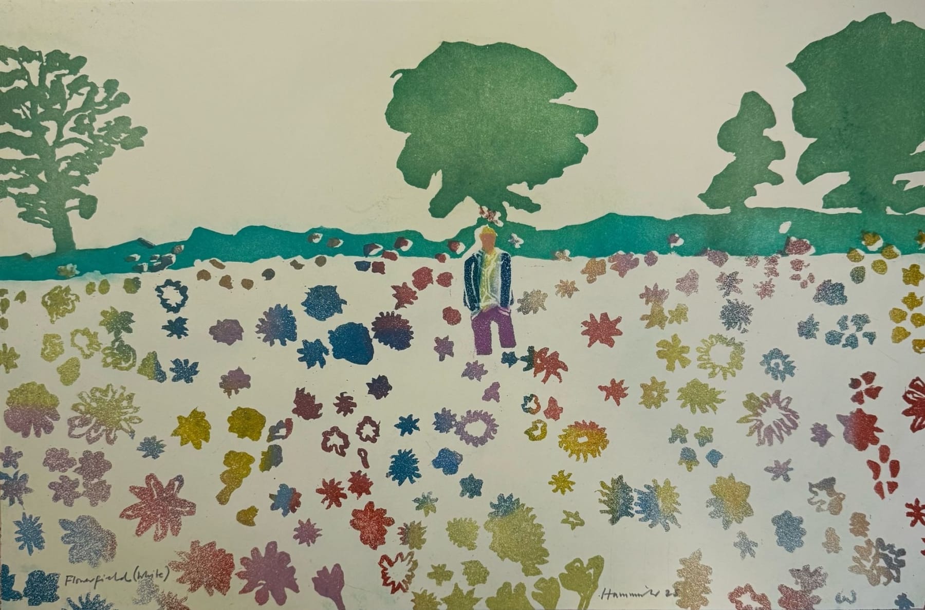 Tom Hammick, Flower Field White, E.V. 25/25, 2024