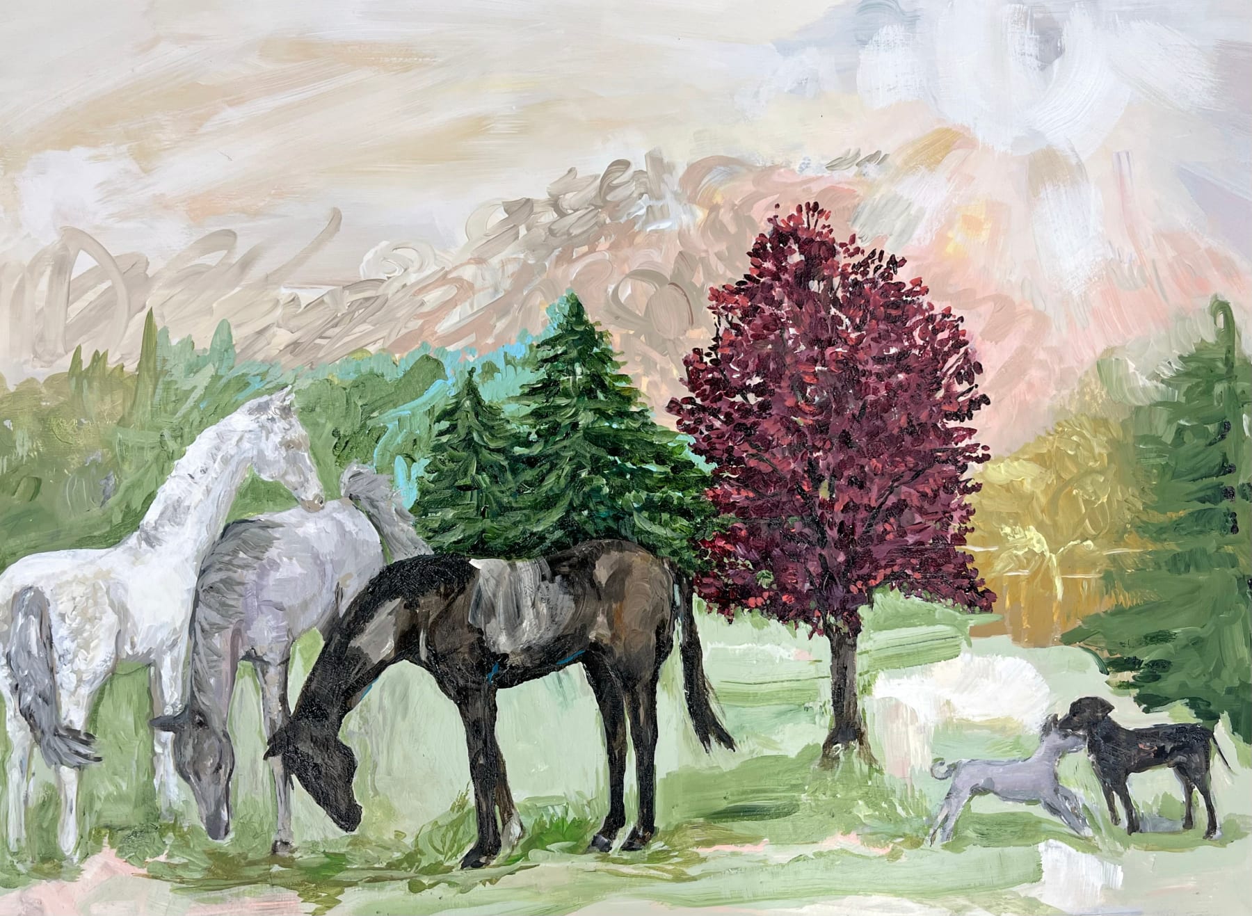 Suzy Spence, 3 Horses, 2024