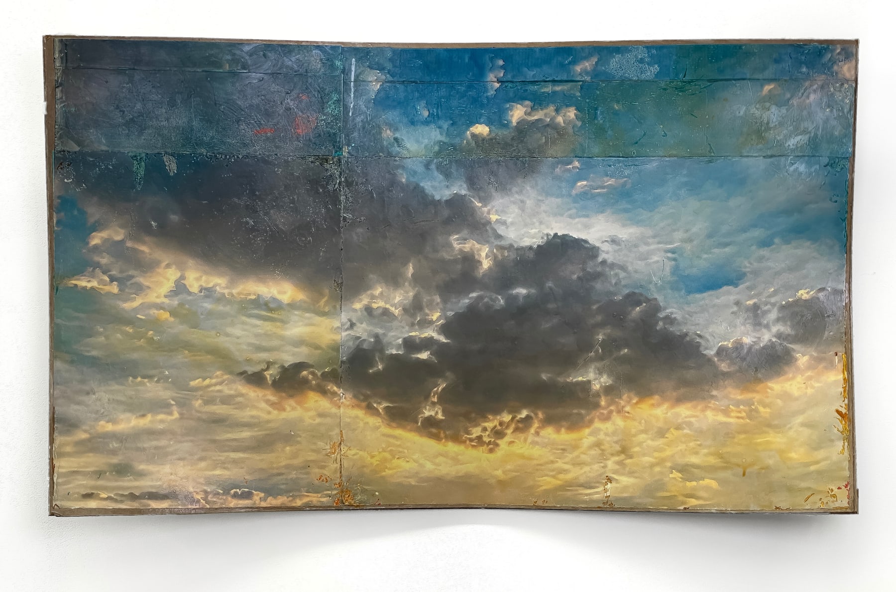 Doug and Mike Starn, bullet holes in the cemetery wall, 2024-2025