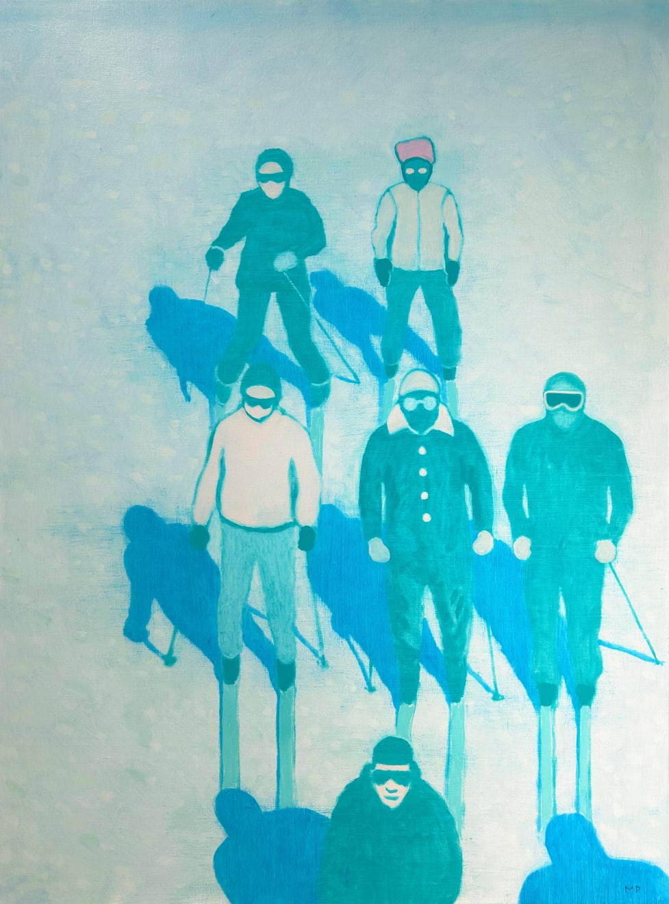 Mike Piggott, Skiers in Line #2, 2023