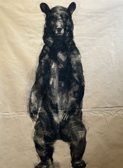 Nicola Hicks, Standing Black, 2023