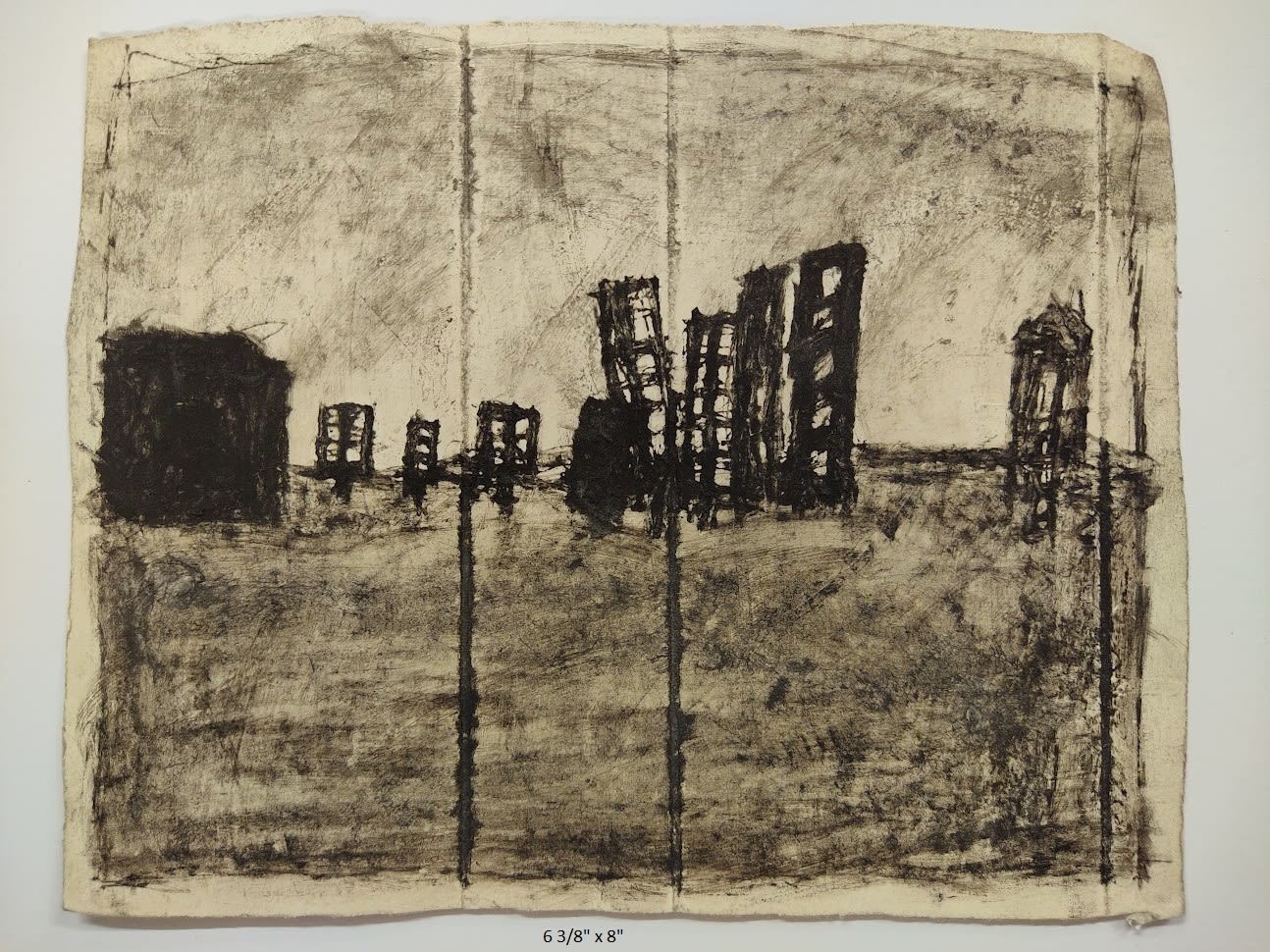 James Castle, Untitled (cityscape), n.d.
