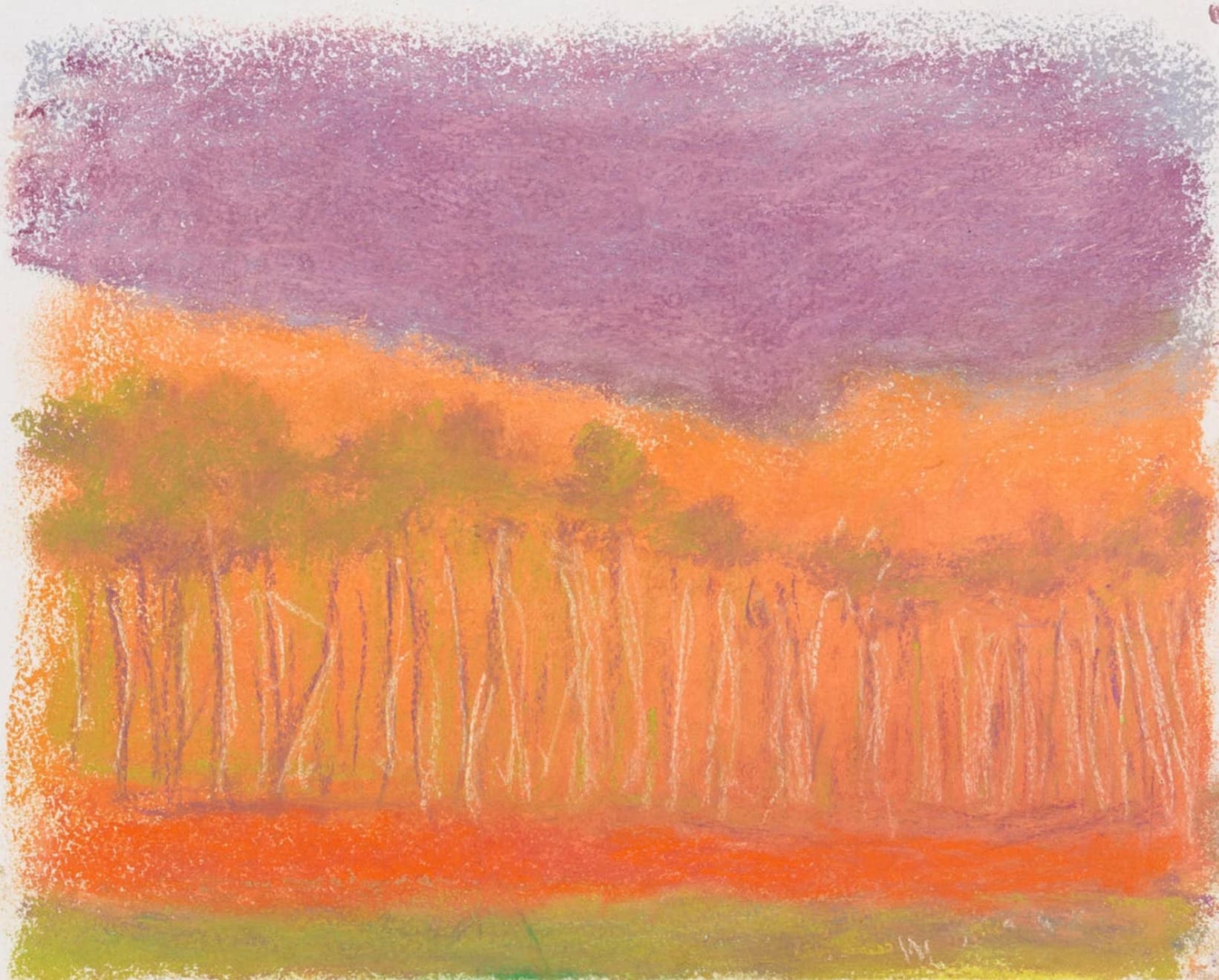 Wolf Kahn, Red Earth, 2015