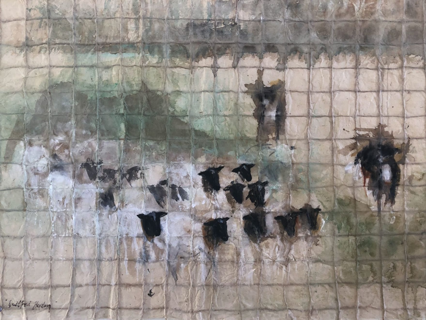 Jane Rosen, Quilted Herding, 2019