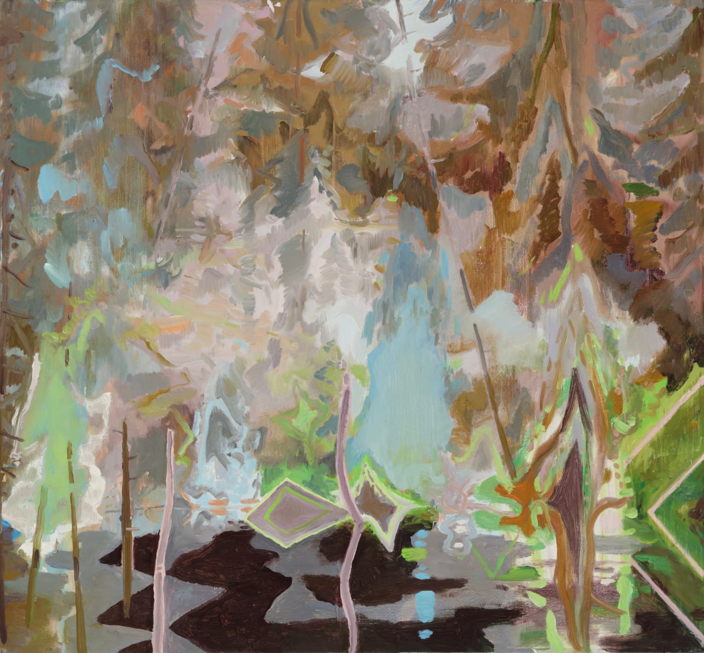 Eric Aho, Pond Edge, Wild Spring no. 2, 2021