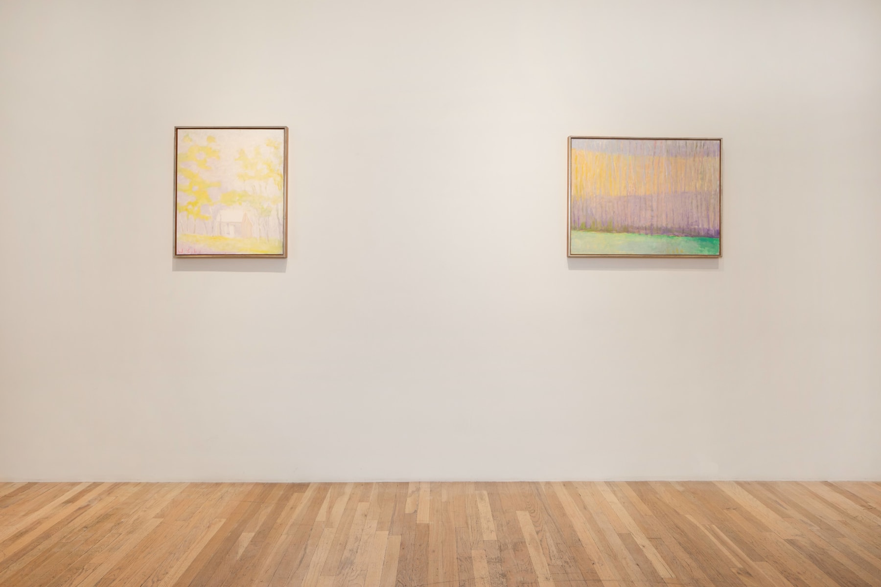 Wolf Kahn, White Roof, White Sky, 2006