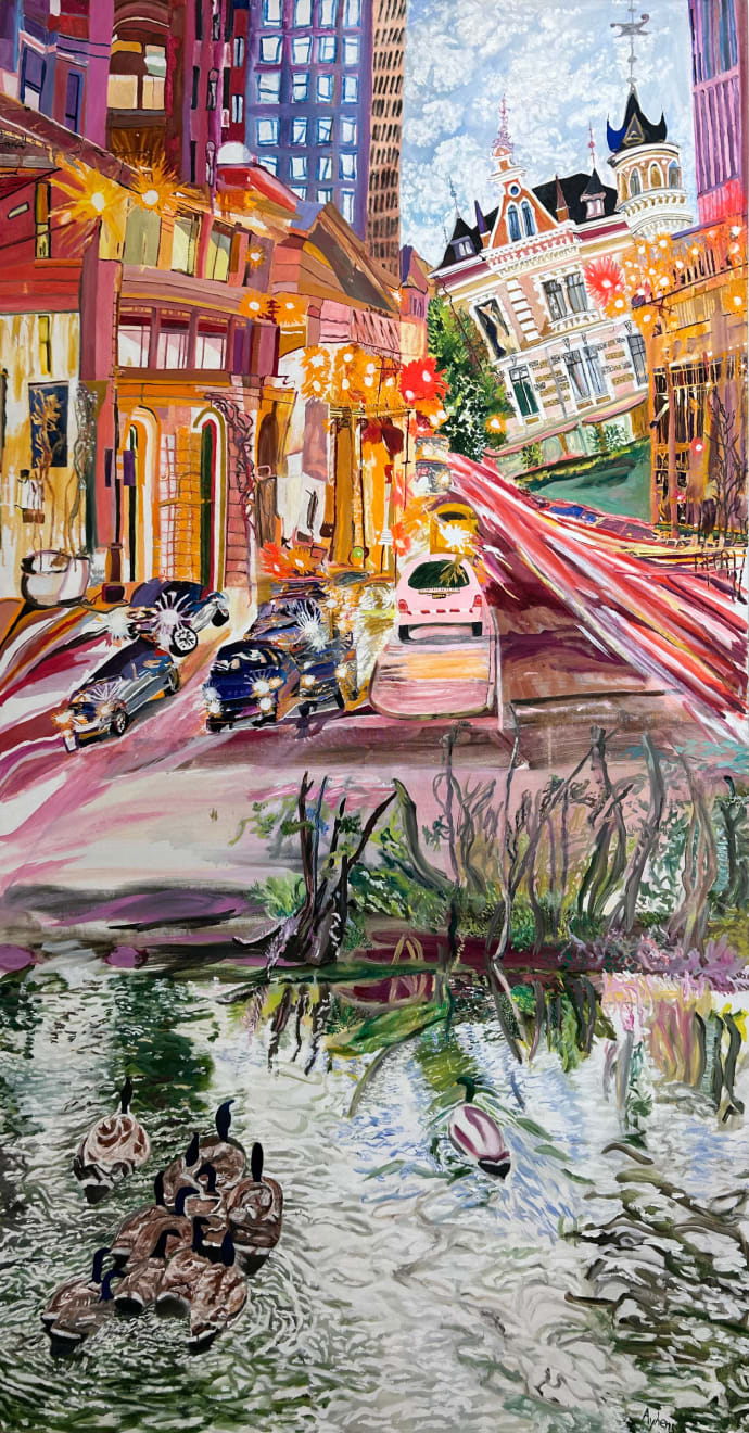 Olive Ayhens, Flyway Intersection, 2018-2019