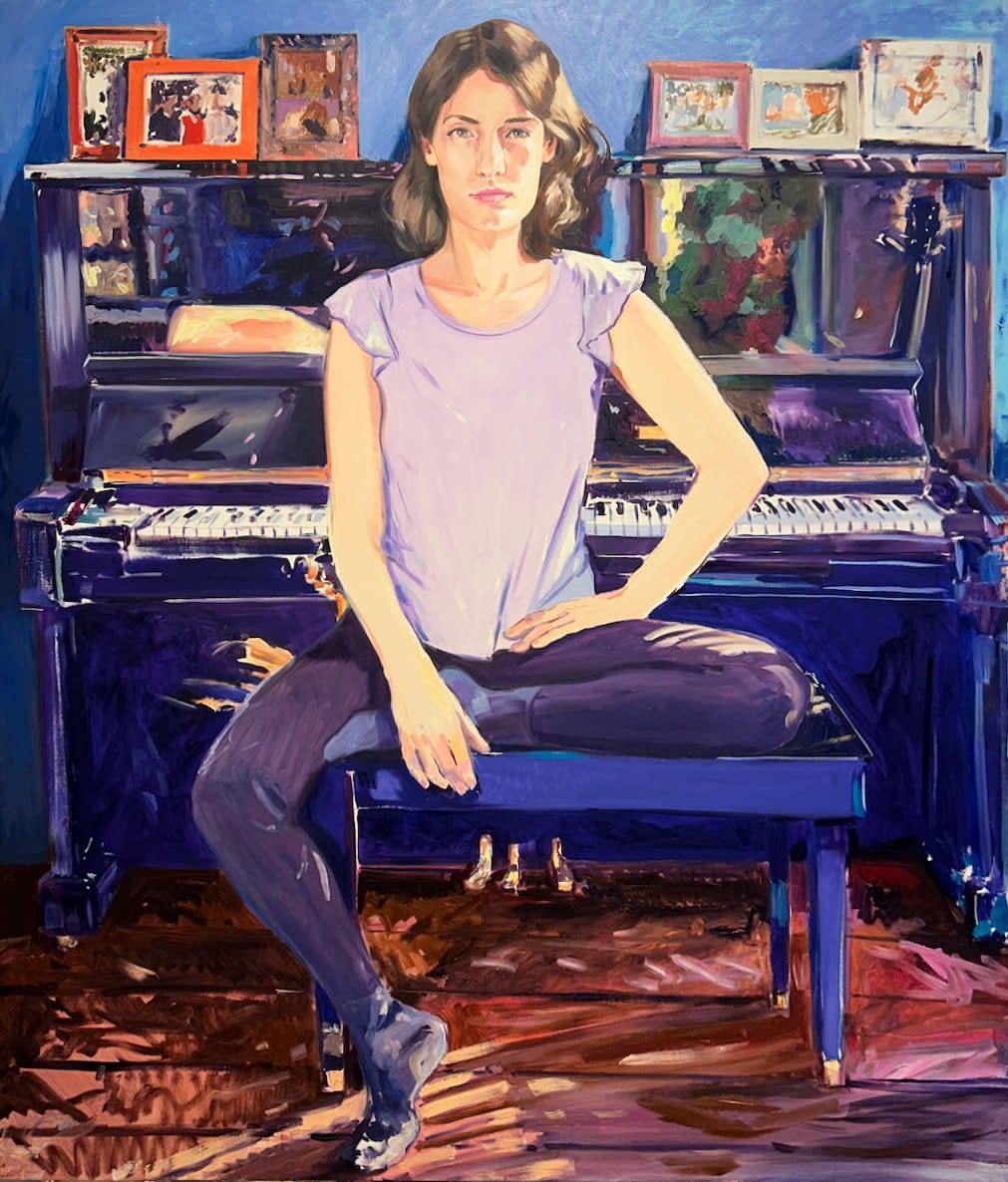 Sebastian Blanck, Isca at the Piano, 2025