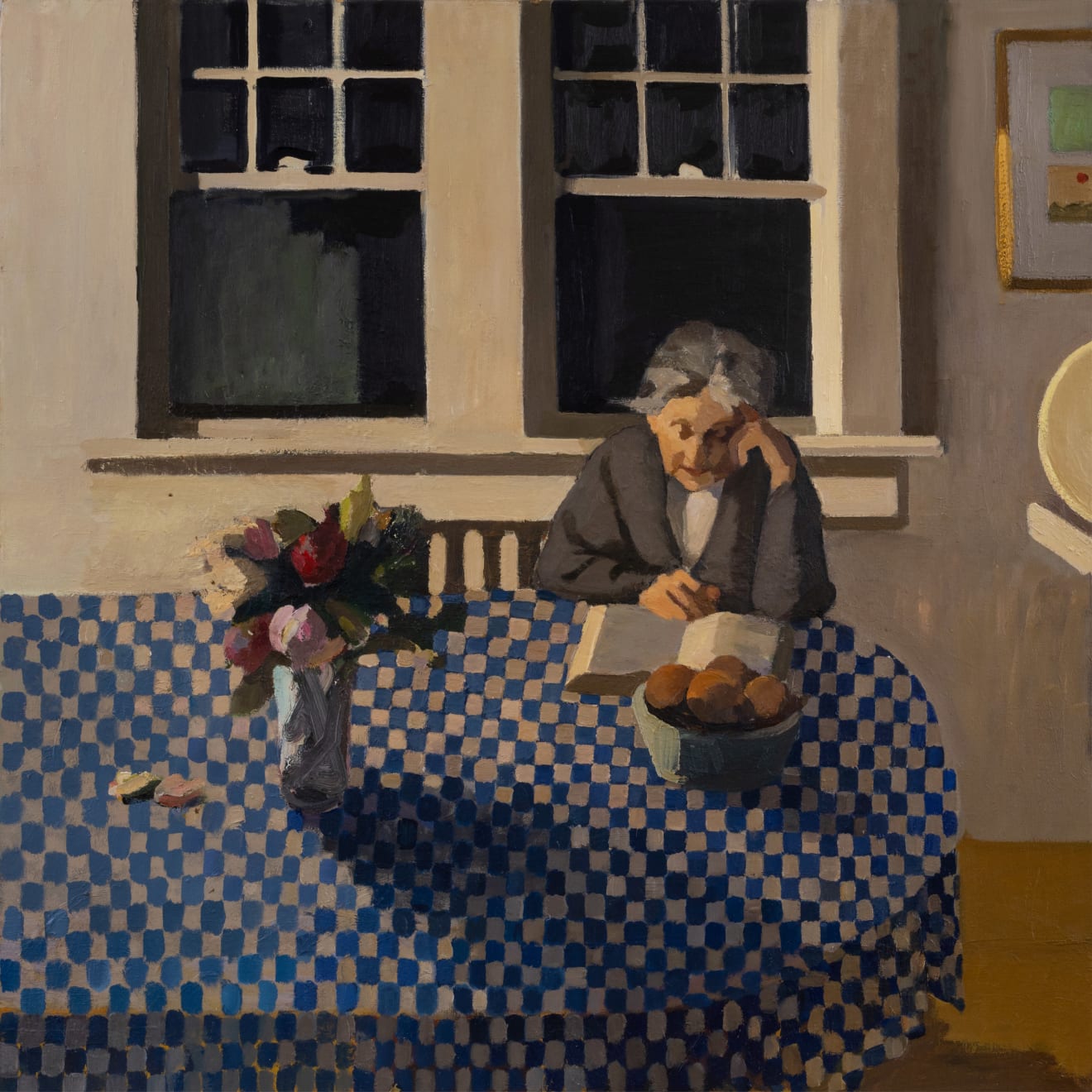 Adrian Nivola, Nonna Reading at Night, 2023