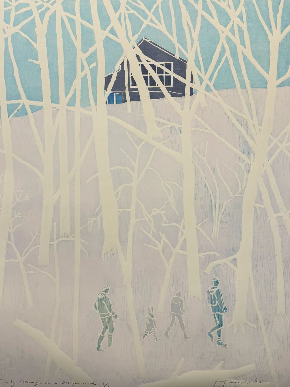Tom Hammick, Early Morning in a Snowy Wood, 2025