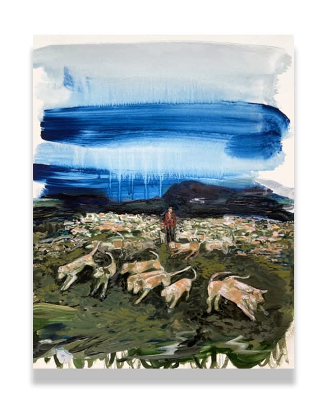 Suzy Spence, Walking the Hounds (or Center of the Universe), 2019