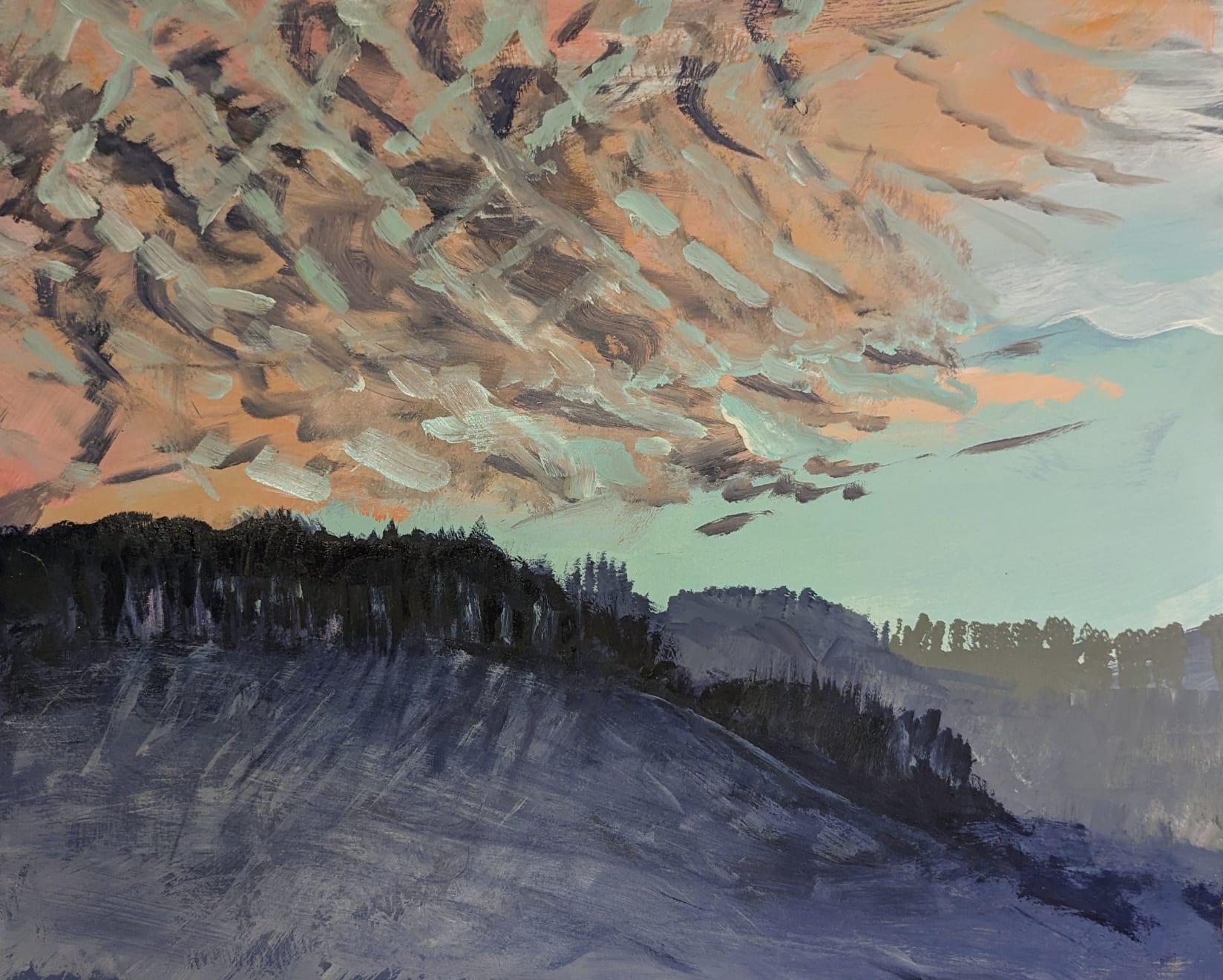 Nancy Diamond, Mackerel Sky, 2022 Maya Frodeman Gallery