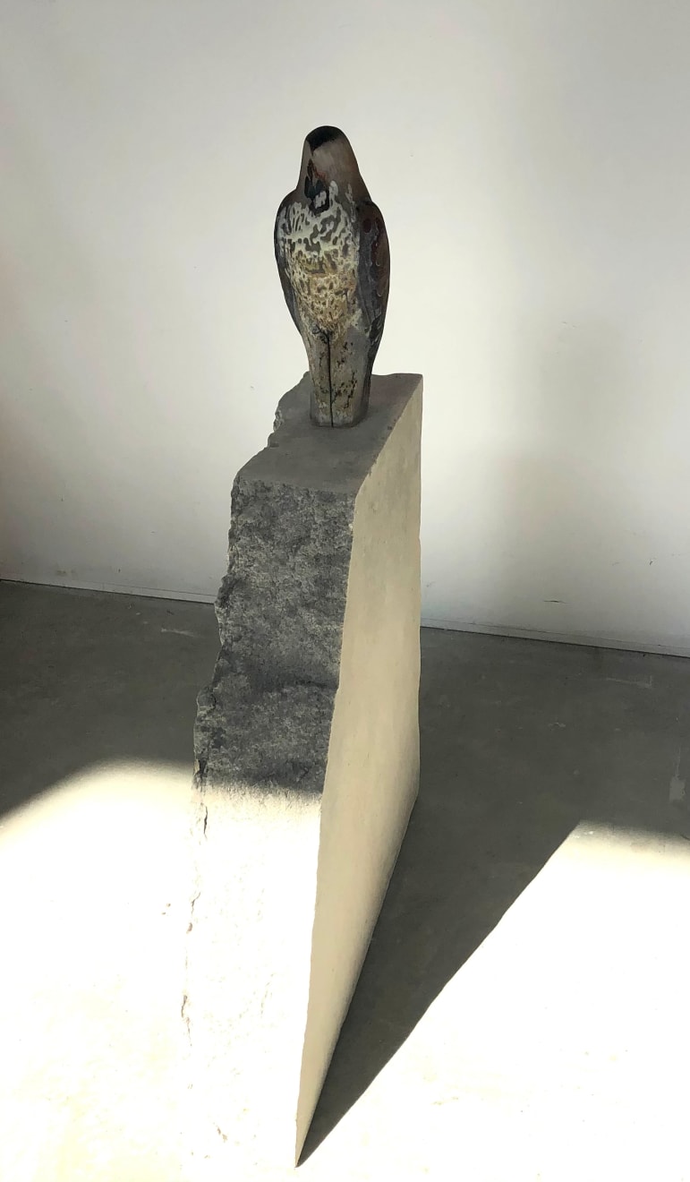 Jane Rosen, Ladder Bird on Rough Stone, 2020