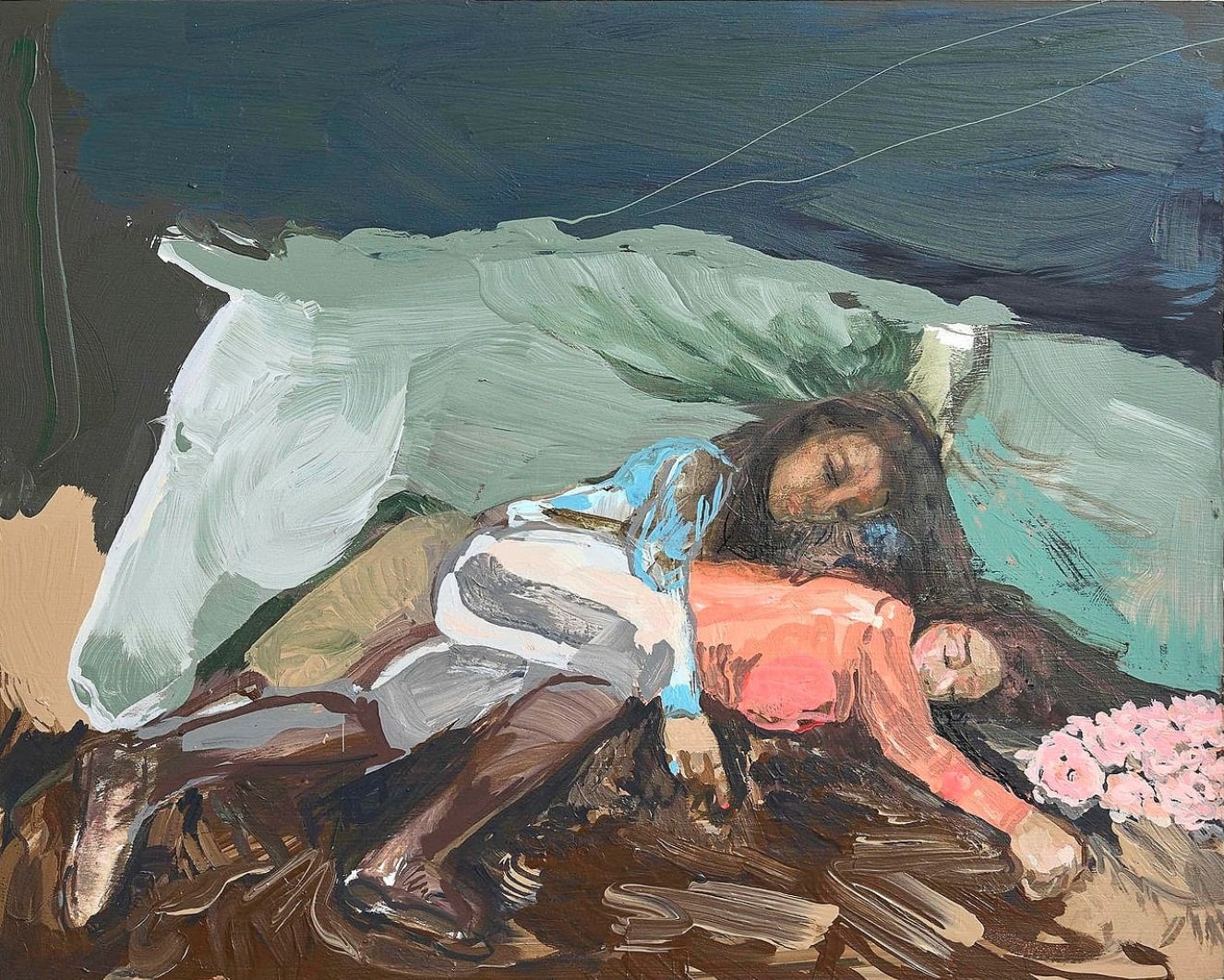 Suzy Spence, Resting Racers (roses), 2023