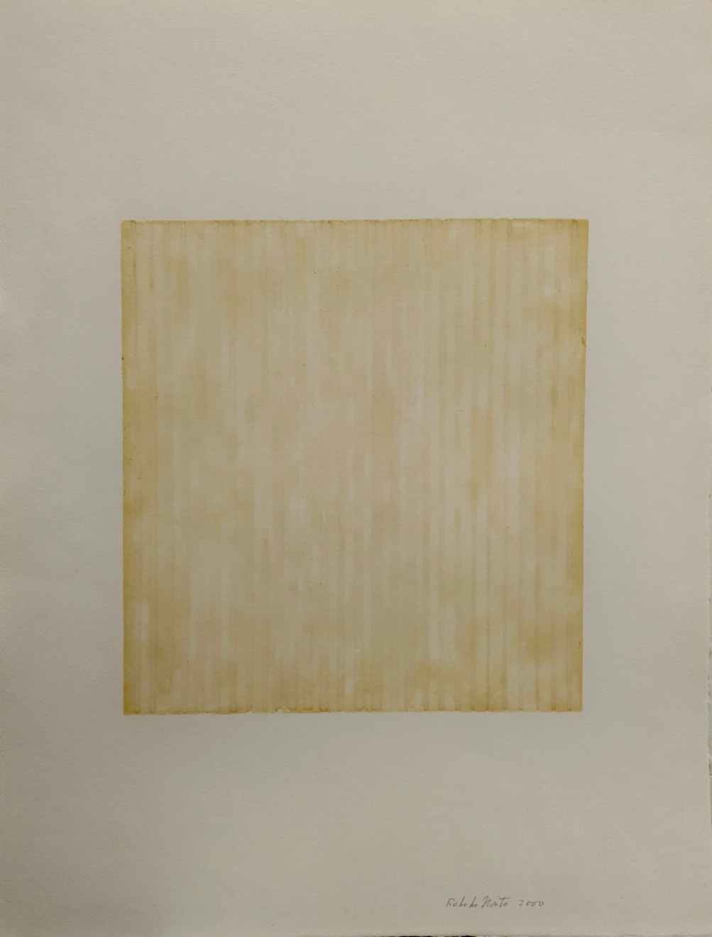 Rakuko Naito, RN830.1/2-00-Wax on Paper Weave, 2000