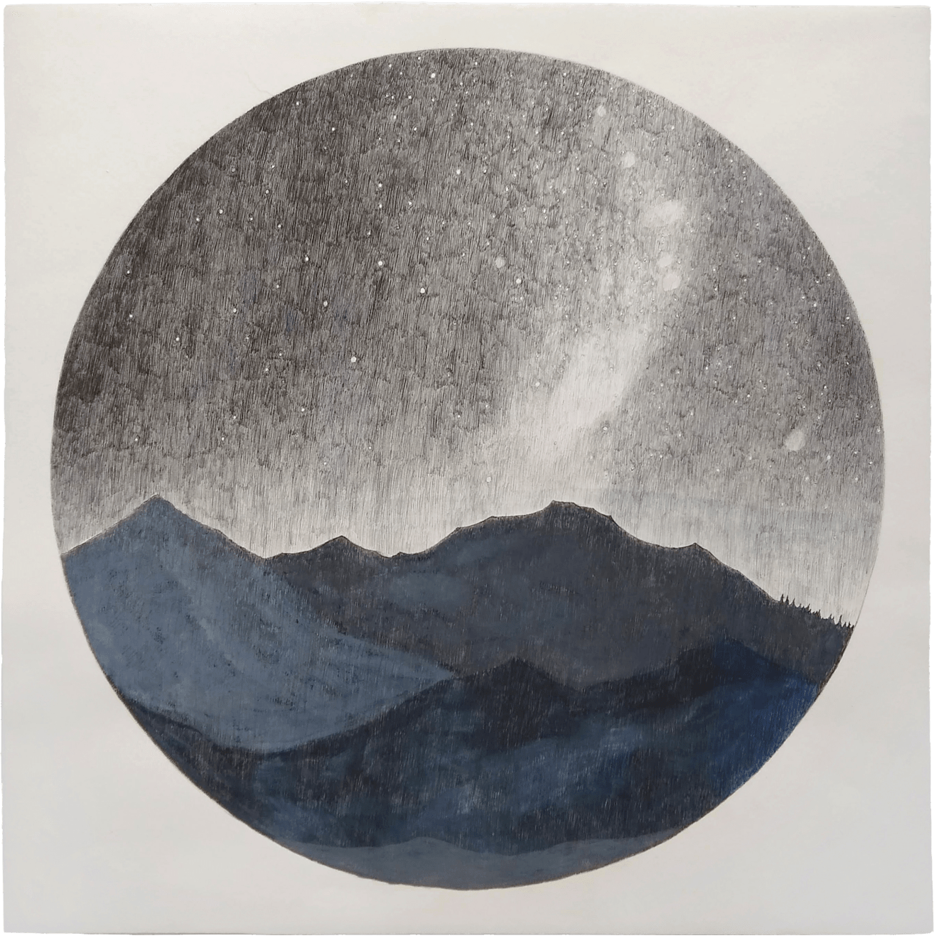 Russell Crotty, Star Clouds Above the Treeline, 2019