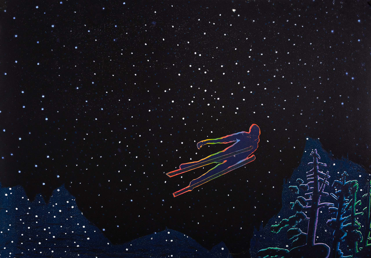 Tom Hammick, Night Flyer Amongst the Mountains E.V. 7/8, 2024