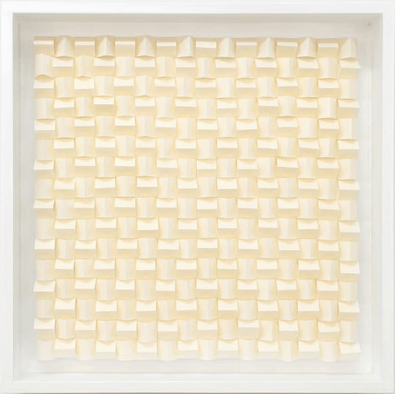 Rakuko Naito, RN917-3-1/2-18 Checker board triangle, 2018