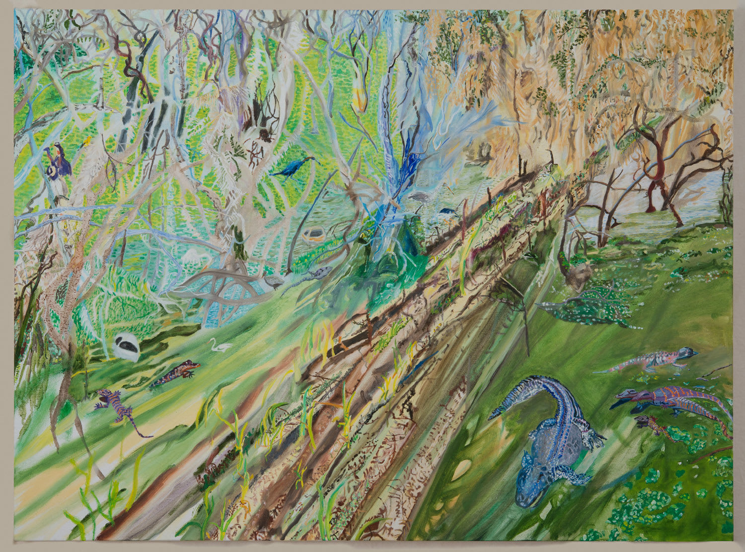 Olive Ayhens, Lettuce Lake, 2016