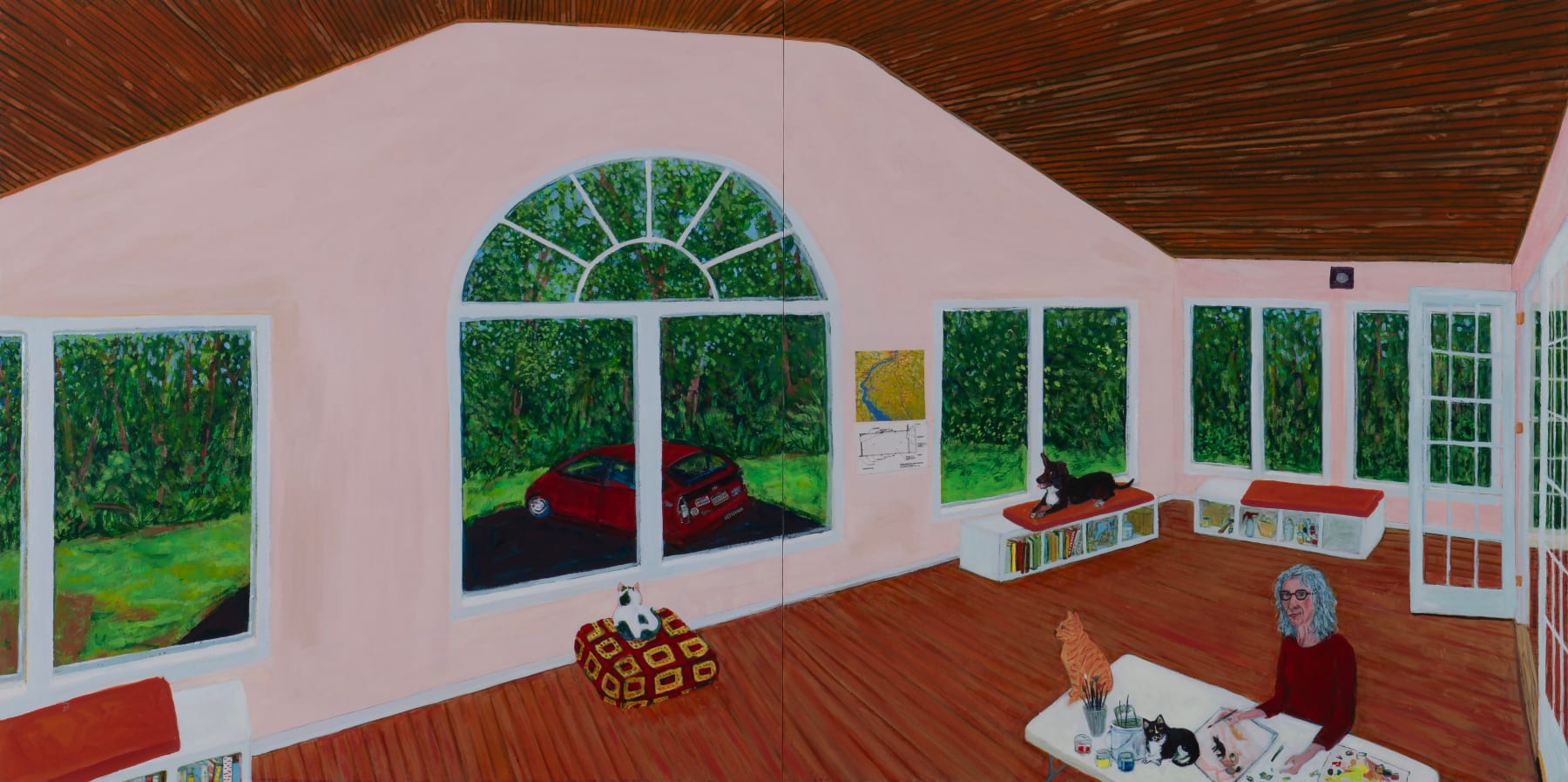 Sarah McEneaney, New New Jersey Studio, 2025