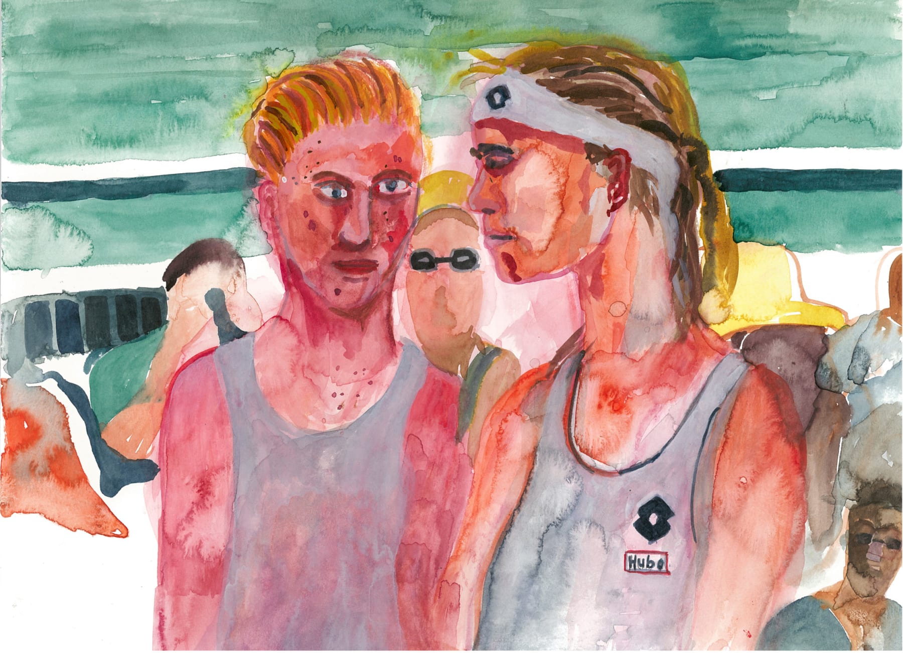 Shaun Ellison, Greet Minnen and Alison van Uytvanck, Wimbledon, 2021