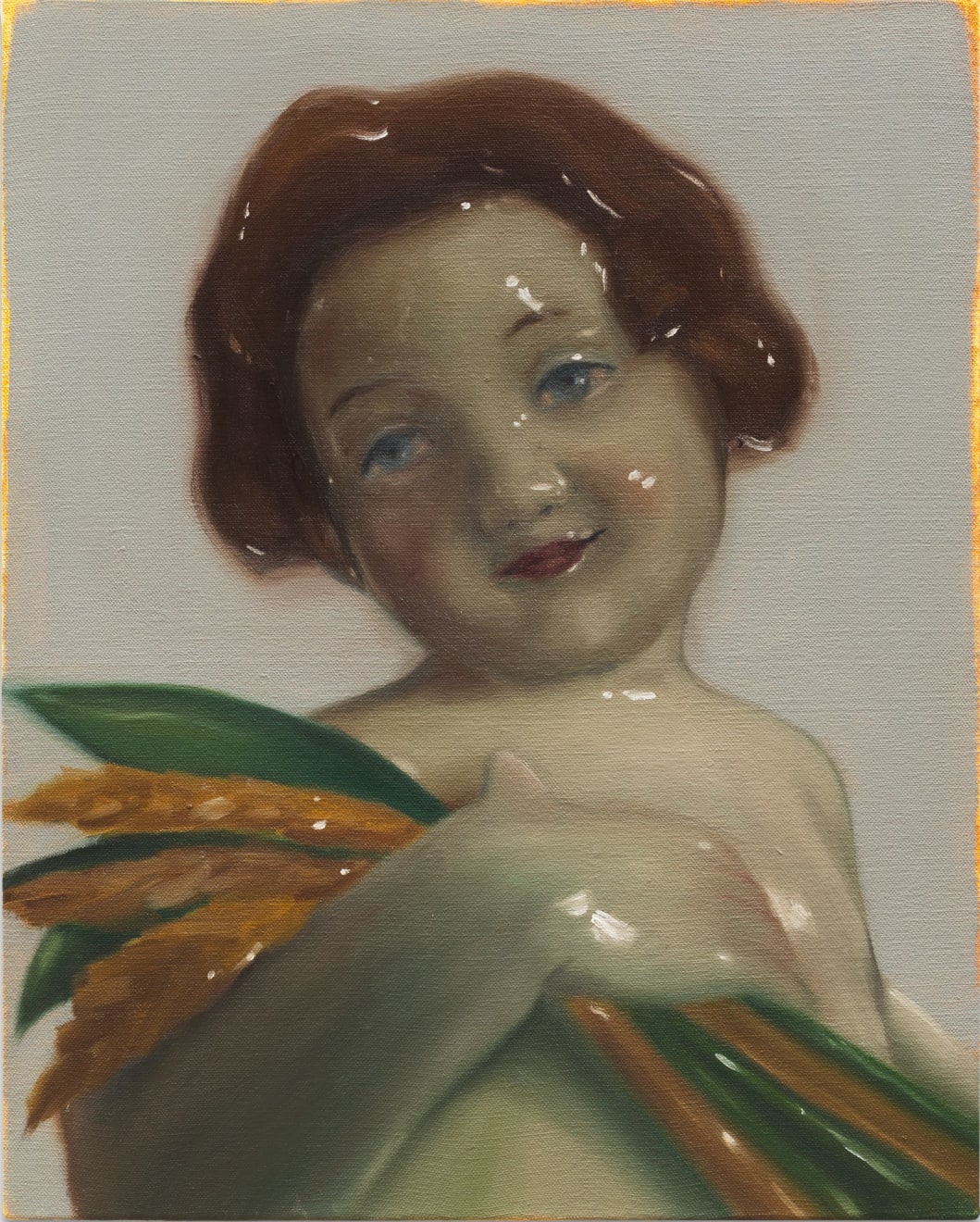 Nada Elkalaawy, Figurine with Barley, 2022