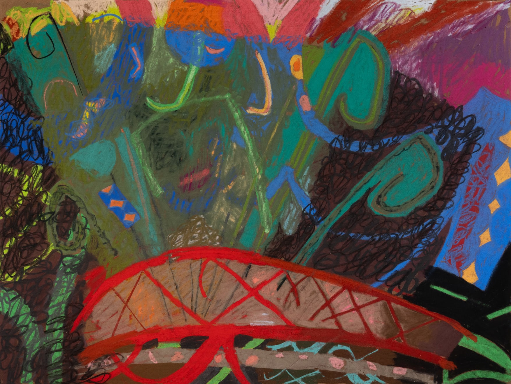 Carolyn Case, Kitchen Window Pastel, 2023