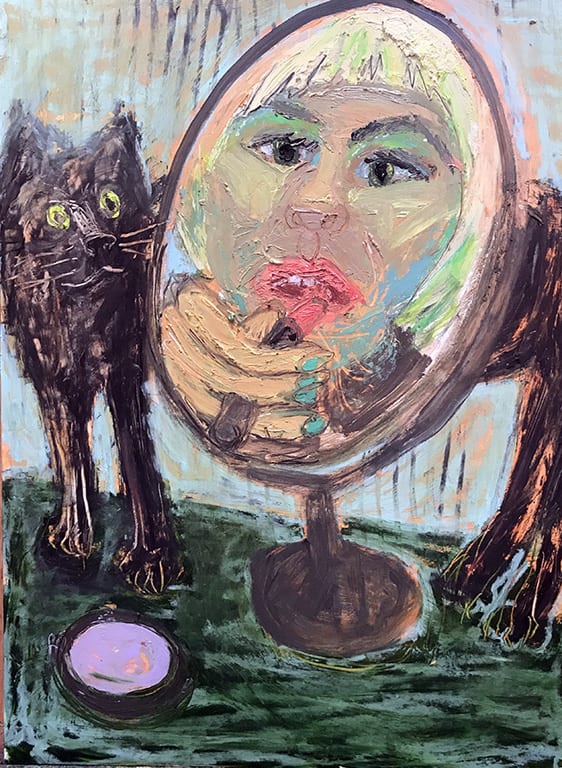 Ashley Norwood Cooper, Make Up Mirror, 2018