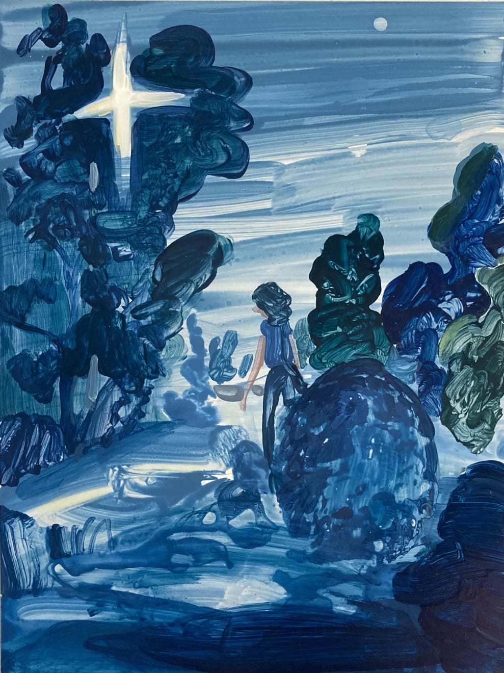 Hilary Doyle, Park Walk at Dusk, 2021