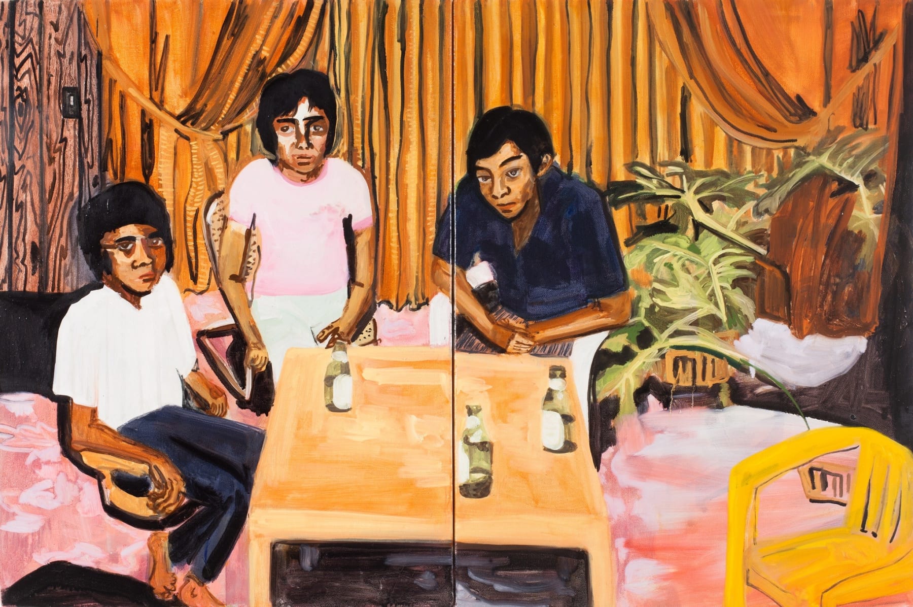 Maia Cruz Palileo, Uncles Drinking Beer II, 2013